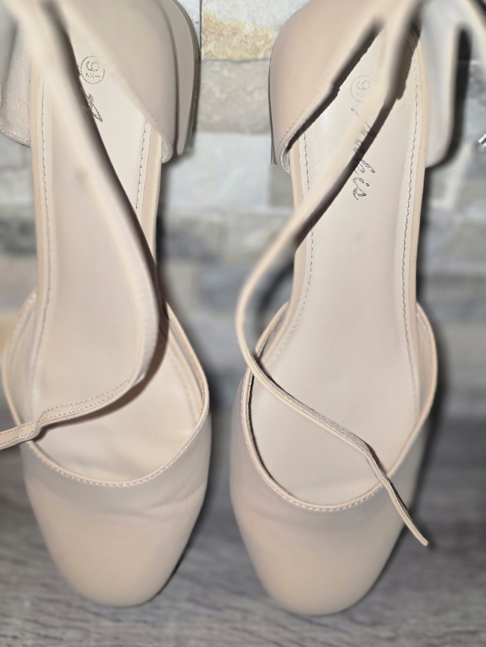 Minimalist Nude Strappy Block Heel Sandals